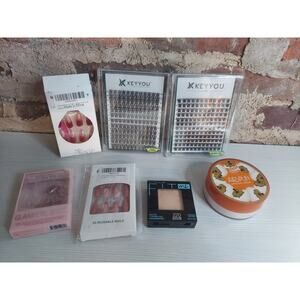 Maybelline Fit Me Airspun Loose Powder Keyyou Lash Press On Nails Makeup Lot